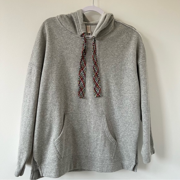 Free People Movement Chill Out Gray Hoodie Pullover Sweatshirt - Picture 3 of 8